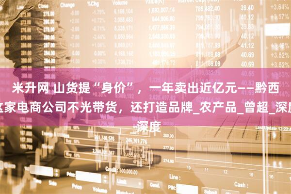 米升网 山货提“身价”，一年卖出近亿元——黔西这家电商公司不光带货，还打造品牌_农产品_曾超_深度